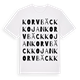 Korvbäckkojan ordlek t-shirt