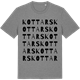 Mid Heather Gray t-shirt med Kottars ordlek t-shirt