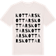 Vintage White t-shirt med Kottars ordlek t-shirt