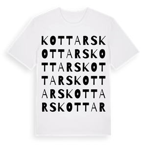 Kottars ordlek t-shirt – ekologisk bomull t-shirt från Pinshirt
