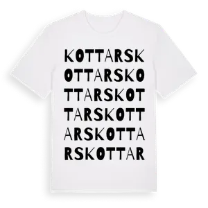 Kottars ordlek t-shirt – ekologisk bomull t-shirt från Pinshirt