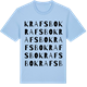 Blue Soul t-shirt med Krafsbo ordlek t-shirt