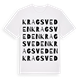 Kragsveden ordlek t-shirt