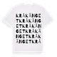 White t-shirt med Kråkänget ordlek t-shirt
