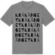 Mid Heather Gray t-shirt med Kråkänget ordlek t-shirt