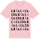 Pink Cotton t-shirt med Kråkbacken ordlek t-shirt