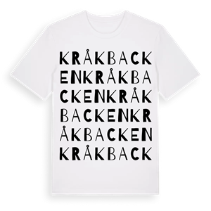 Kråkbacken ordlek t-shirt – ekologisk bomull t-shirt från Pinshirt