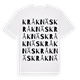 White t-shirt med Kråknäs ordlek t-shirt