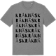 Mid Heather Gray t-shirt med Kråknäs ordlek t-shirt
