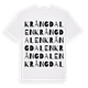 White t-shirt med Krångdalen ordlek t-shirt