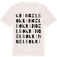 Vintage White t-shirt med Kringelbo ordlek t-shirt