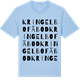 Blue Soul t-shirt med Kringelbo fäbod ordlek t-shirt