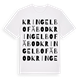 White t-shirt med Kringelbo fäbod ordlek t-shirt