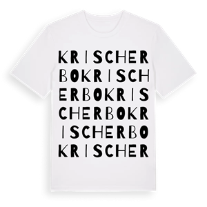Krischerbo ordlek t-shirt – ekologisk bomull t-shirt från Pinshirt
