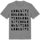 Mid Heather Gray t-shirt med Kroksätern ordlek t-shirt