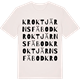 Vintage White t-shirt med Kroktjärns fäbod ordlek t-shirt