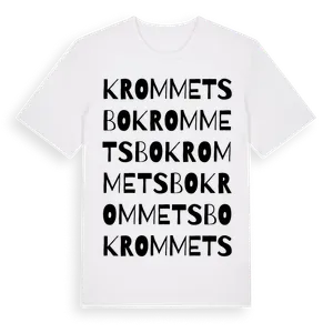 Krommetsbo ordlek t-shirt – ekologisk bomull t-shirt från Pinshirt