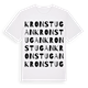 White t-shirt med Kronstugan ordlek t-shirt
