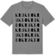 Mid Heather Gray t-shirt med Krukbo ordlek t-shirt