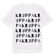 White t-shirt med Kruppa ordlek t-shirt