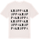 Vintage White t-shirt med Kruppa ordlek t-shirt