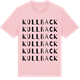 Pink Cotton t-shirt med Kullback ordlek t-shirt