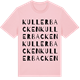 Pink Cotton t-shirt med Kullerbacken ordlek t-shirt
