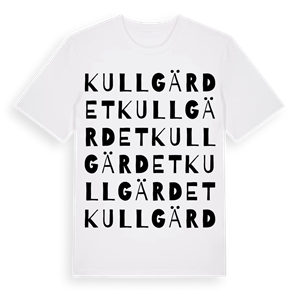 Kullgärdet ordlek t-shirt – ekologisk bomull t-shirt från Pinshirt