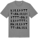 Mid Heather Gray t-shirt med Kullhytttan ordlek t-shirt