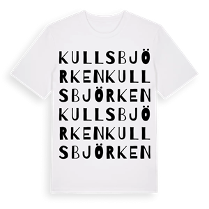 Kullsbjörken ordlek t-shirt – ekologisk bomull t-shirt från Pinshirt
