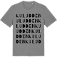 Mid Heather Gray t-shirt med Kuludden ordlek t-shirt