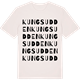 Vintage White t-shirt med Kungsudden ordlek t-shirt