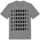 Mid Heather Gray t-shirt med Kurgropa ordlek t-shirt