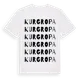 White t-shirt med Kurgropa ordlek t-shirt