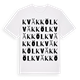 White t-shirt med Kväkköl ordlek t-shirt