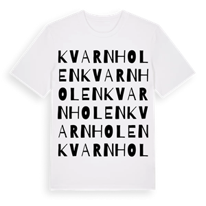 Kvarnholen ordlek t-shirt – ekologisk bomull t-shirt från Pinshirt