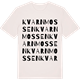Vintage White t-shirt med Kvarnmossen ordlek t-shirt