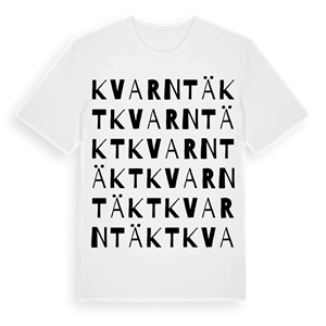 Kvarntäkt ordlek t-shirt – ekologisk bomull t-shirt från Pinshirt