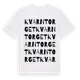 White t-shirt med Kvarntorget ordlek t-shirt