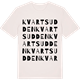 Vintage White t-shirt med Kvartsudden ordlek t-shirt