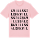 Pink Cotton t-shirt med Kvillssälen ordlek t-shirt