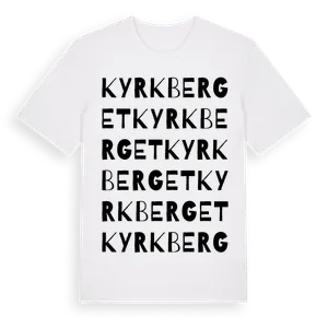 Kyrkberget ordlek t-shirt – ekologisk bomull t-shirt från Pinshirt