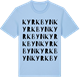 Blue Soul t-shirt med Kyrkbyn ordlek t-shirt