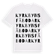 Kyrkbyns fäbodar ordlek t-shirt