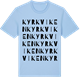 Blue Soul t-shirt med Kyrkviken ordlek t-shirt