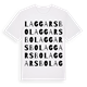 White t-shirt med Laggarsbo ordlek t-shirt