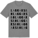 Mid Heather Gray t-shirt med Laggarsbo ordlek t-shirt