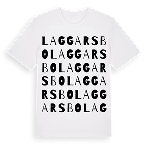 Laggarsbo ordlek t-shirt – ekologisk bomull t-shirt från Pinshirt