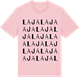 Pink Cotton t-shirt med Laja ordlek t-shirt
