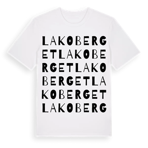 Lakoberget ordlek t-shirt – ekologisk bomull t-shirt från Pinshirt